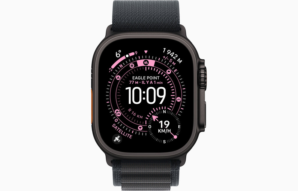 Apple Watch Ultra 3 – Komplett Schwarz mit Alpine Loop Armband