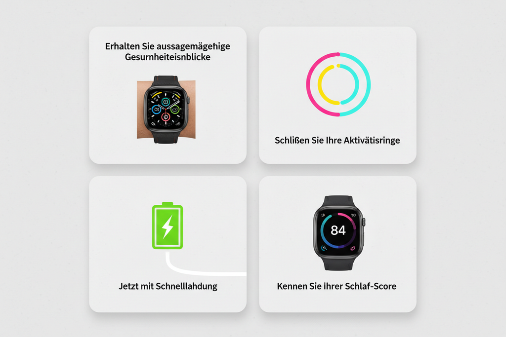 Fonctionnalités Apple Watch en allemand
