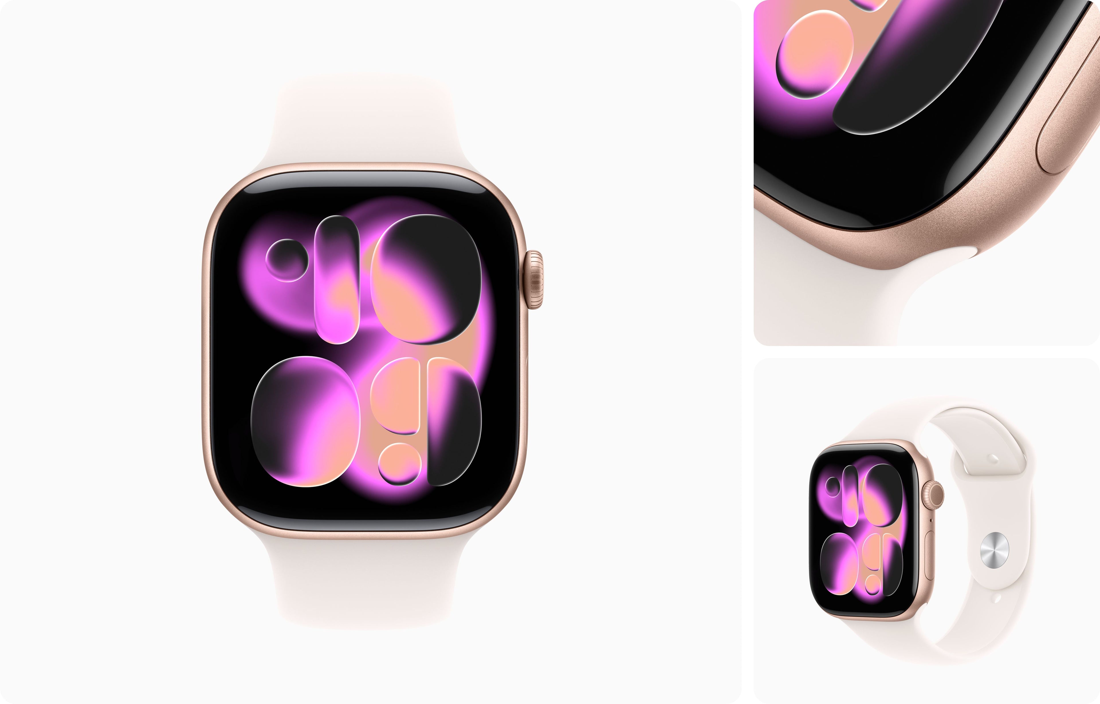 Apple Watch Series 11 - Aluminium | Rosa | Sportarmband Rosa